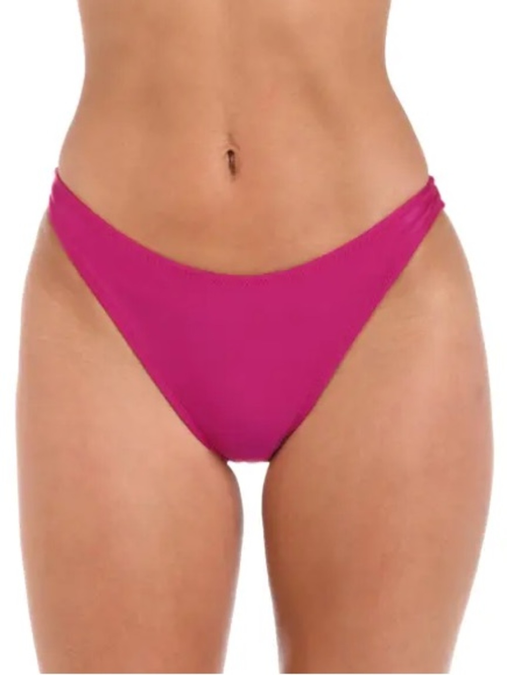 J. Crew Radiant Fuchsia Pink Hipster High Cut Moderate Coverage Bikini Bottoms